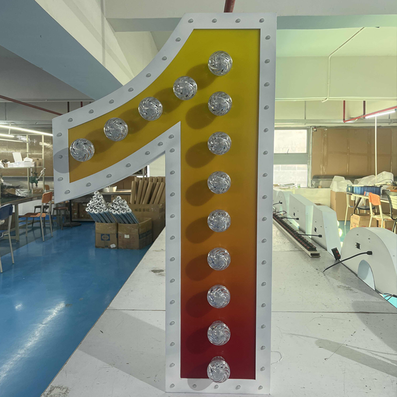  定造灯泡字LED发光字 游乐场婚庆派对酒吧告白字